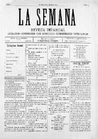 La Semana : Revista Imparcial. Literatura-Información-Ecos de Sociedad-Administración-Espectáculos. Núm. 9, 28 de marzo de 1897 | Biblioteca Virtual Miguel de Cervantes