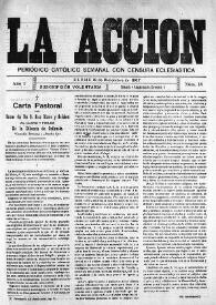 La Acción : periódico católico quincenal. Núm. 18, 19 de diciembre de 1907 | Biblioteca Virtual Miguel de Cervantes