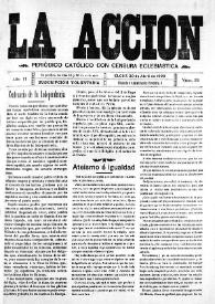 La Acción : periódico católico quincenal. Núm. 34, 30 de abril de 1908 | Biblioteca Virtual Miguel de Cervantes