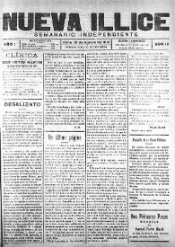 Nueva Illice (1913-1927). Núm. 12, 30 de agosto de 1913 | Biblioteca Virtual Miguel de Cervantes