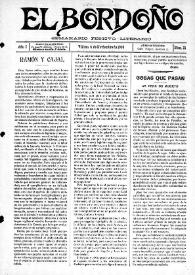 El Bordoño : Semanario Festivo-Literario. Núm. 21, 4 de noviembre de 1906 | Biblioteca Virtual Miguel de Cervantes