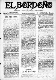 El Bordoño : Semanario Festivo-Literario. Núm. 101, 8 de noviembre de 1908 | Biblioteca Virtual Miguel de Cervantes