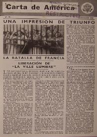 Carta de América. Núm. 90, septiembre de 1944 | Biblioteca Virtual Miguel de Cervantes