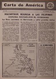 Carta de América. Núm. 99, noviembre de 1944 | Biblioteca Virtual Miguel de Cervantes