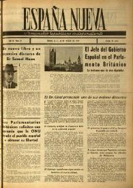 España nueva : Semanario Republicano Independiente. Año II, núm. 38, 10 de agosto de 1946 | Biblioteca Virtual Miguel de Cervantes