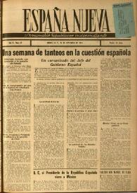 España nueva : Semanario Republicano Independiente. Año II, núm. 52, 16 de noviembre de 1946 | Biblioteca Virtual Miguel de Cervantes