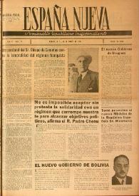 España nueva : Semanario Republicano Independiente. Año III, núm. 71, 29 de marzo de 1947 | Biblioteca Virtual Miguel de Cervantes