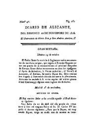 Diario de Alicante. Núm. 41, 10 de noviembre de 1816 | Biblioteca Virtual Miguel de Cervantes