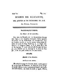 Diario de Alicante. Núm. 87, 26 de diciembre de 1816 | Biblioteca Virtual Miguel de Cervantes