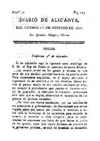 Diario de Alicante. Núm. 32, 1.º de febrero de 1817 | Biblioteca Virtual Miguel de Cervantes