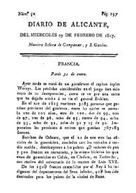 Diario de Alicante. Núm. 50, 19 de febrero de 1817 | Biblioteca Virtual Miguel de Cervantes