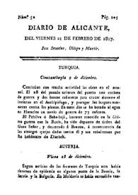 Diario de Alicante. Núm. 52, 21 de febrero de 1817 | Biblioteca Virtual Miguel de Cervantes