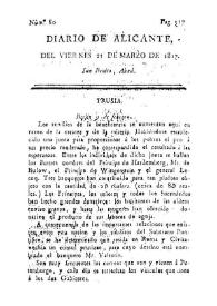 Diario de Alicante. Núm. 80, 21 de marzo de 1817 | Biblioteca Virtual Miguel de Cervantes