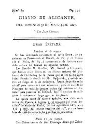 Diario de Alicante. Núm. 89, 30 de marzo de 1817 | Biblioteca Virtual Miguel de Cervantes