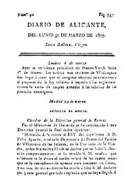 Diario de Alicante. Núm. 90, 31 de marzo de 1817 | Biblioteca Virtual Miguel de Cervantes