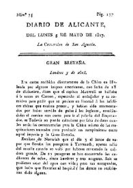 Diario de Alicante. Núm. 35, 5 de mayo de 1817 | Biblioteca Virtual Miguel de Cervantes