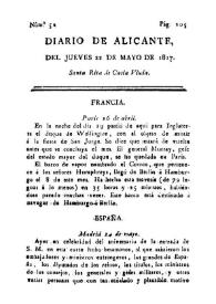 Diario de Alicante. Núm. 52, 22 de mayo de 1817 | Biblioteca Virtual Miguel de Cervantes