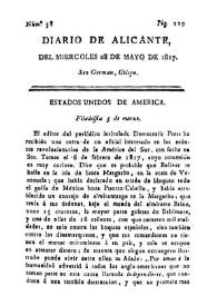 Diario de Alicante. Núm. 58, 28 de mayo de 1817 | Biblioteca Virtual Miguel de Cervantes