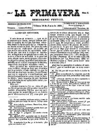 La primavera : Semanario Festivo. Núm. 11, 18 de junio de 1885 | Biblioteca Virtual Miguel de Cervantes