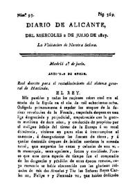 Diario de Alicante. Núm. 93, 2 de julio de 1817 | Biblioteca Virtual Miguel de Cervantes