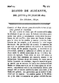 Diario de Alicante. Núm. 94, 3 de julio de 1817 | Biblioteca Virtual Miguel de Cervantes