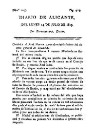 Diario de Alicante. Núm. 105, 14 de julio de 1817 | Biblioteca Virtual Miguel de Cervantes