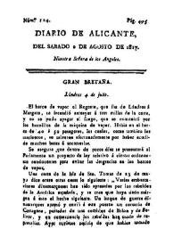 Diario de Alicante. Núm. 124, 2 de agosto de 1817 | Biblioteca Virtual Miguel de Cervantes