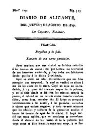 Diario de Alicante. Núm. 129, 7 de agosto de 1817 | Biblioteca Virtual Miguel de Cervantes