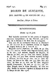 Diario de Alicante. Núm. 141, 19 de agosto de 1817 | Biblioteca Virtual Miguel de Cervantes