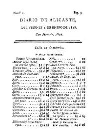 Diario de Alicante. Núm. 2, 2 de enero de 1818 | Biblioteca Virtual Miguel de Cervantes