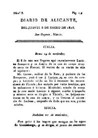 Diario de Alicante. Núm. 8, 8 de enero de 1818 | Biblioteca Virtual Miguel de Cervantes