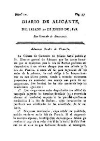 Diario de Alicante. Núm. 10, 10 de enero de 1818 | Biblioteca Virtual Miguel de Cervantes