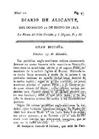 Diario de Alicante. Núm. 11, 11 de enero de 1818 | Biblioteca Virtual Miguel de Cervantes