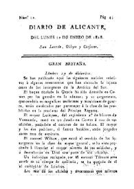 Diario de Alicante. Núm. 12, 12 de enero de 1818 | Biblioteca Virtual Miguel de Cervantes