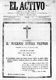 El Activo : Periódico Político Independiente y Defensor de los Intereses Morales, Materiales y Agrícolas de este Distrito Electoral. Núm. 8, 16 de julio de 1899 | Biblioteca Virtual Miguel de Cervantes