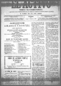 El Activo : Periódico Político Independiente y Defensor de los Intereses Morales, Materiales y Agrícolas de este Distrito Electoral. Núm. 28, 3 de diciembre de 1899 | Biblioteca Virtual Miguel de Cervantes