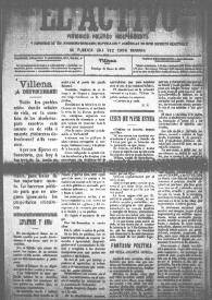 El Activo : Periódico Político Independiente y Defensor de los Intereses Morales, Materiales y Agrícolas de este Distrito Electoral. Núm. 35, 21 de enero de 1900 | Biblioteca Virtual Miguel de Cervantes