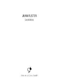 Juan Fuster : Coroinflables : [Exposición Arte en la Casa Bardín del 22 de mayo al 5 de julio de 2012] / Juan Fuster ; [comisaria, Natalia Molinos ; textos, José Luis V. Ferris, Juana María Balsalobre, Natalia Molinos] | Biblioteca Virtual Miguel de Cervantes