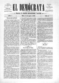 El Demócrata (Villena, Alicante). Núm. 2, 24 de agosto de 1890 | Biblioteca Virtual Miguel de Cervantes