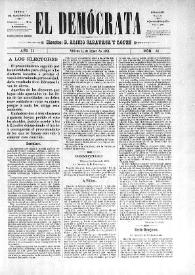 El Demócrata (Villena, Alicante). Núm. 22, 11 de enero de 1891 | Biblioteca Virtual Miguel de Cervantes