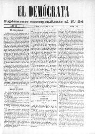 El Demócrata (Villena, Alicante). Núm. 25, 31 de enero de 1891 | Biblioteca Virtual Miguel de Cervantes