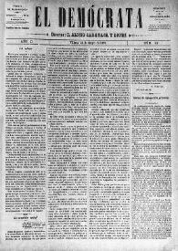 El Demócrata (Villena, Alicante). Núm. 42, 31 de mayo de 1891 | Biblioteca Virtual Miguel de Cervantes