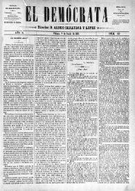 El Demócrata (Villena, Alicante). Núm. 43, 7 de junio de 1891 | Biblioteca Virtual Miguel de Cervantes