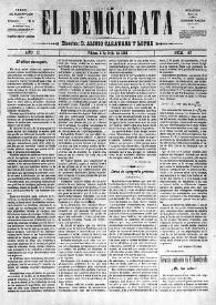 El Demócrata (Villena, Alicante). Núm. 47, 5 de julio de 1891 | Biblioteca Virtual Miguel de Cervantes