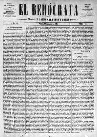 El Demócrata (Villena, Alicante). Núm. 49, 19 de julio de 1891 | Biblioteca Virtual Miguel de Cervantes