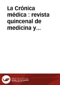 Crón. med. (Valencia, 1877). 4º trimestre 1878 | Biblioteca Virtual Miguel de Cervantes