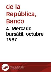 4. Mercado bursátil, octubre 1997 | Biblioteca Virtual Miguel de Cervantes