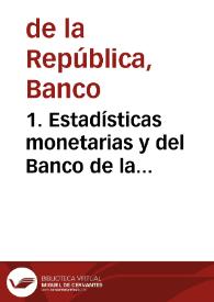 1. Estadísticas monetarias y del Banco de la República, diciembre 2006 | Biblioteca Virtual Miguel de Cervantes