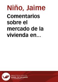 Comentarios sobre el mercado de la vivienda en sectores de altos ingresos en Bogotá | Biblioteca Virtual Miguel de Cervantes