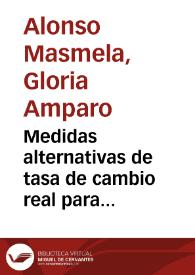 Medidas alternativas de tasa de cambio real para Colombia | Biblioteca Virtual Miguel de Cervantes